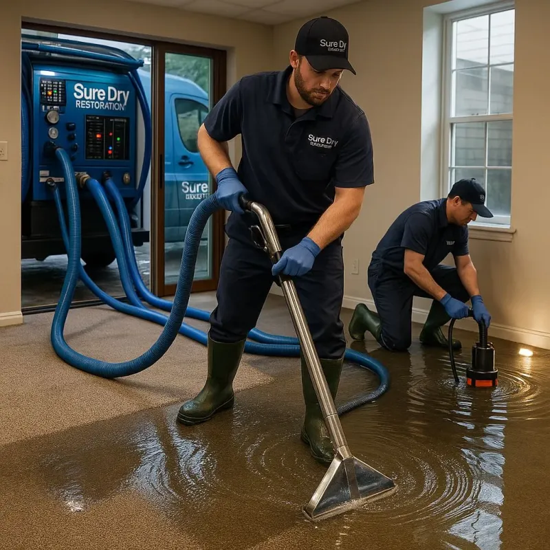 Water Extraction and Removal process in Clifton, TN